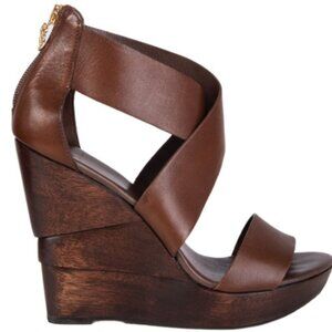 DIANE von FURSTENBERG "Opal" Wedge Sandals" - Size 7.5